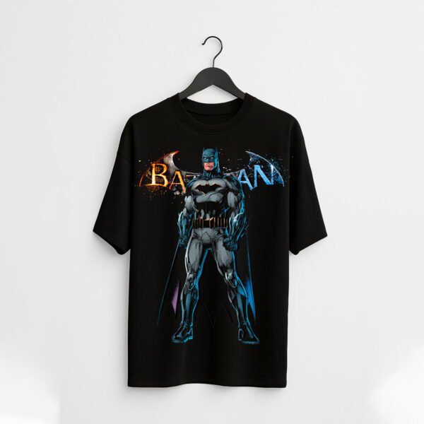 Batman Dark Knight Graphic over sized T-Shirt – Superhero Logo Tee for Men - Image 2