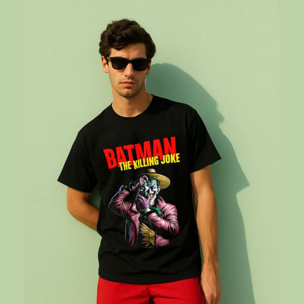 Batman The Killing Joke Regular fit T-Shirt – Joker Comic Graphic Tee for Men
