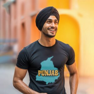 Punjab Map Pride Graphic over sized T-Shirt