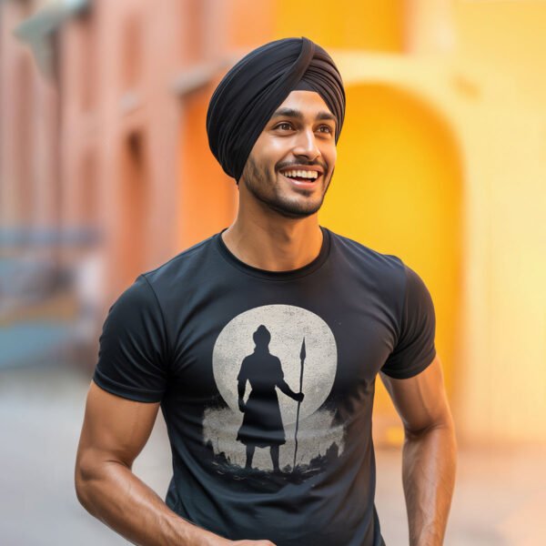 Punjabi Warrior Spirit Graphic Regular Fit T-Shirt