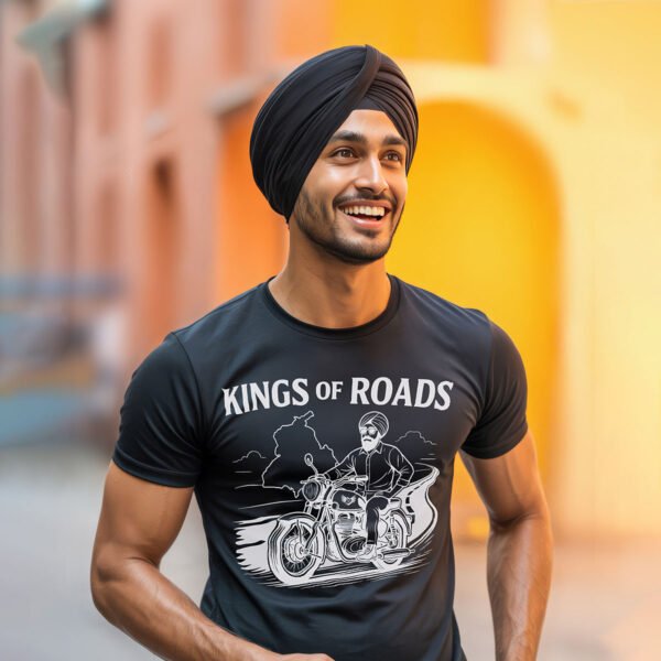 Kings of Roads Motorcycle Graphic over sized T-Shirt