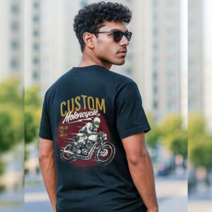 Custom Motorcycle Rider over sized T-Shirt