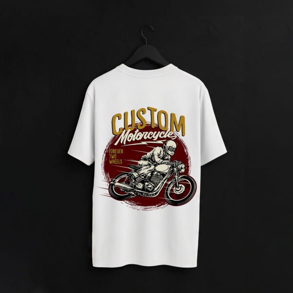 Custom Motorcycle Rider over sized T-Shirt - Image 3