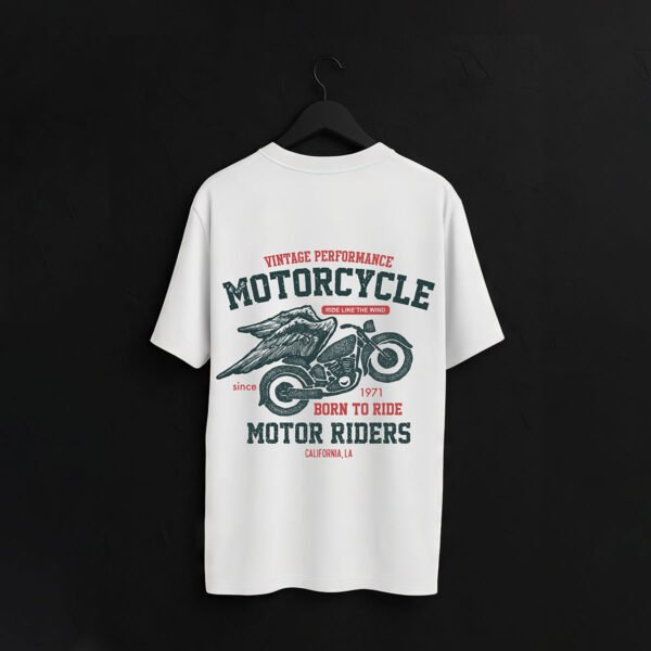Born to Ride Motorcycle Performance Regular Fit T-Shirt - Image 3