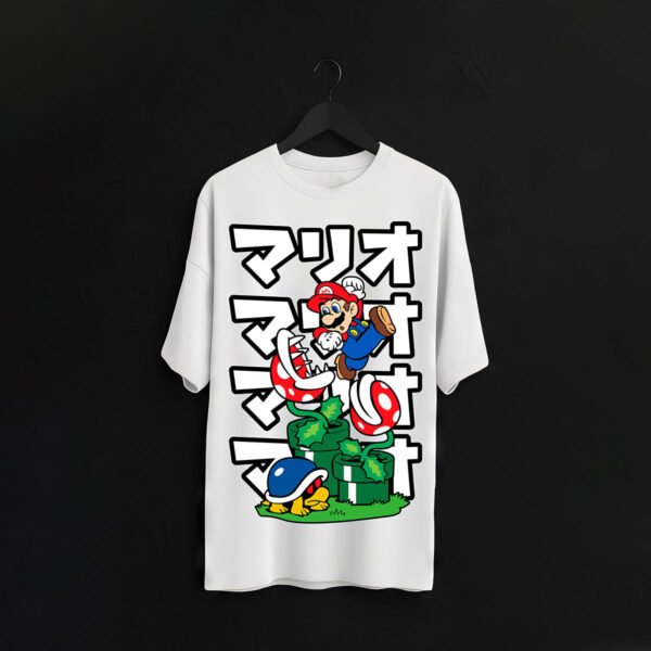 Japanese Mario Retro Over Sized Tee