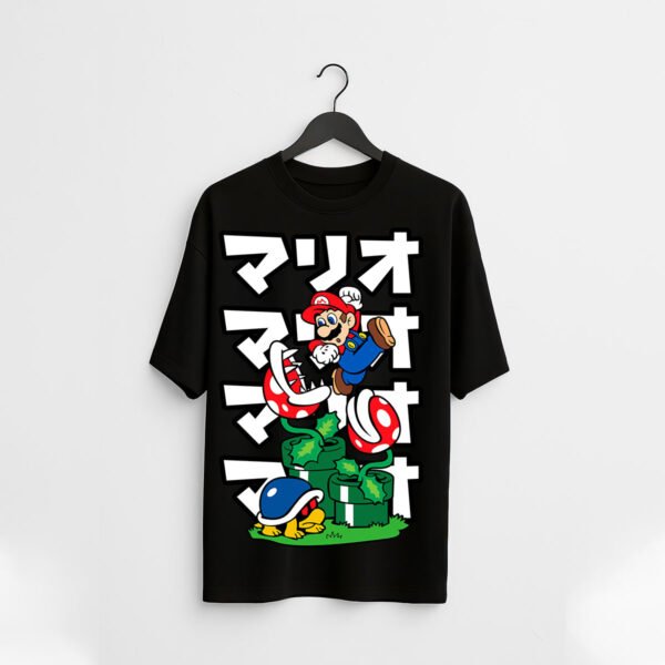 Japanese Mario Retro Over Sized Tee - Image 2