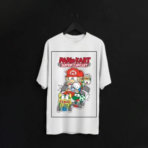 Mario Kart Super Circuit Retro Graphic Over Sized Tee