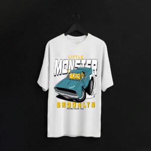 Little Monster Brooklyn Muscle Car Regular Fit T-Shirt