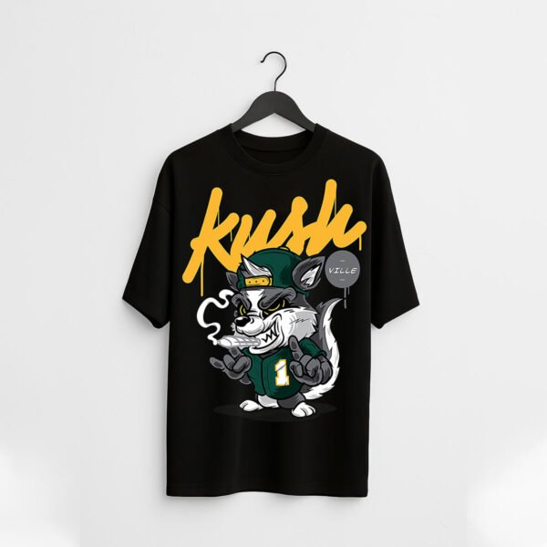 Kush Wolf Street Graphic Regular Fit T-Shirt - Image 2