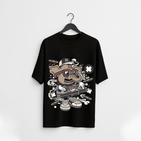 DJ Elephant over sized T-Shirt - Image 2