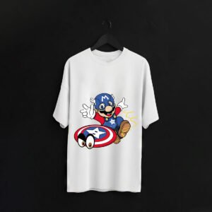 Super Mario Captain Shield T-Shirt